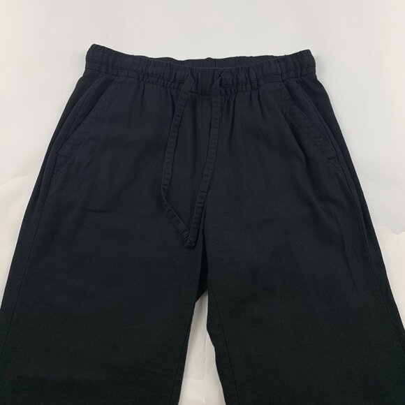 Old Navy Black Linen Blend Wide Leg Lounge Pant S - Picture 2 of 9
